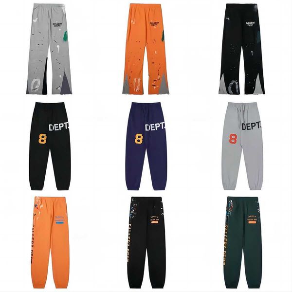

men's jeans mens galleryes dept jeans pants galleryes dept sweatpants speckled letter print men's women's couple loose versat, Blue
