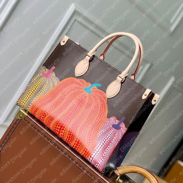 

new 2023 r pumpkin bag tote bag large handbag mirror quality luxuries shopping bag