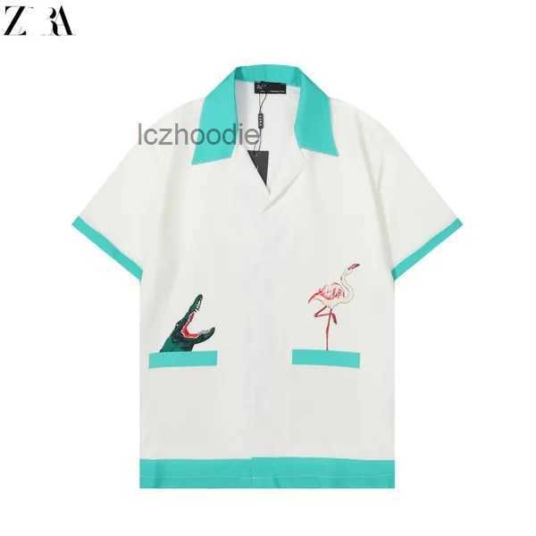 

2023men's casual shirts spotted pattern wacko maria hawaiian shirt men women t-shirt beach tees oversized cx2 19 vpdc, White;black