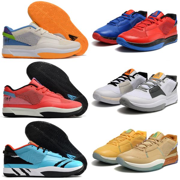 

ja morants basketball shoe ja 1 day 1 ja mismatch sneakers midnight ember glow christmas blue joy x-mas scratch cobalt bliss phantom white s