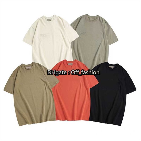 

ess fashion tshirts crew neck casual t-shirts men women leisure style summer short sleeve letter shirts s-xl, White;black