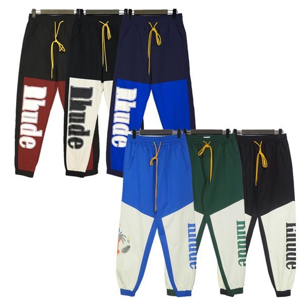 

pants mens designer pants vintage cargo joggers sweatpants cargos graffiti print sweatpant jogger pantalon cargo splash ink high street hip, Black