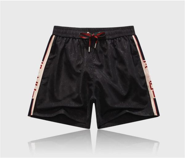 

summer fashion mens designer shorts quick drying swimwear printing board beach pants men swim short asian size m-xxxl, White;black
