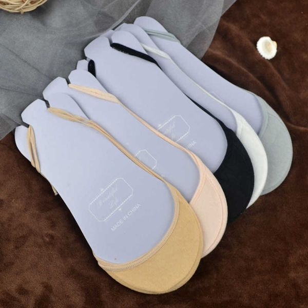 

socks spring/summer new 2023 sling boat women's thin anti drop heel shallow mouth cotton half palm invisible one pack of ten pairs, Black;white