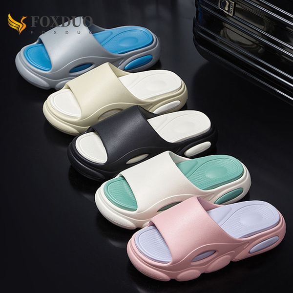 

new sneaker slippers summer cloud slides soft eva thick sole pillow slipper outdoor women men sports sandals beach shoes, Black