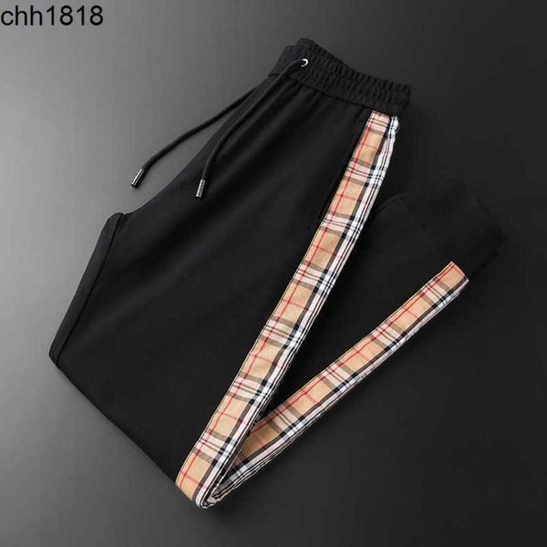 

oba polo anna summer plaid pants men's fashion casual burbrerys men's pants sweatpants fashion leggings, Black