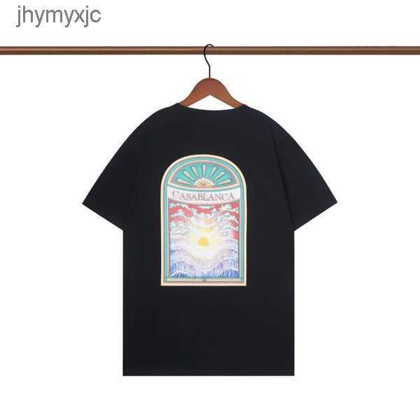 

fashion t shirt men women designers t-shirts tees apparel man s casual chest letter luxury clothing street shorts sleeve clothes casablanc, White;black