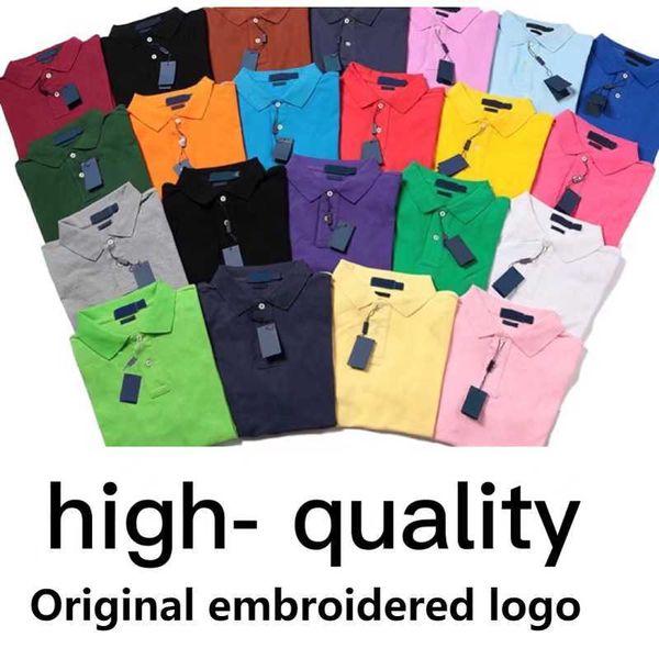 

pony polo shirt mens tshirt frence horse brand ralphs polos women fashion embroidery sweatshirt letter business shirts short sleeve tshirt 4, White;black