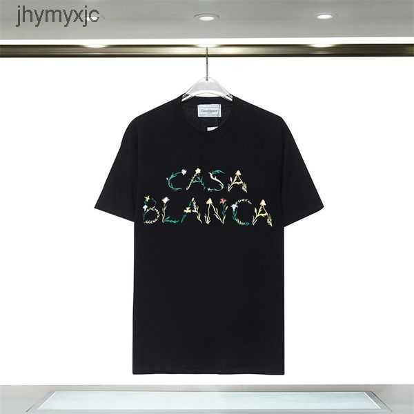 

fashion t men women designers t-shirts tees apparel man s casual chest letter luxury clothing street shorts sleeve casablanc tshirts 4 vlbn, White;black
