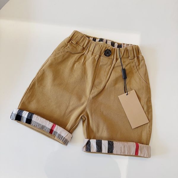 

kid designer shorts baby beach pants summer kids designer clothes toddler swimming trunks luxury brand classic plaid design khaki, Black