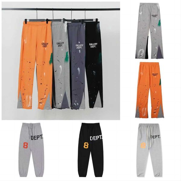 

men's jeans mens galleryes dept jeans pants galleryes dept sweatpants speckled letter print men's women's couple loose versat, Blue