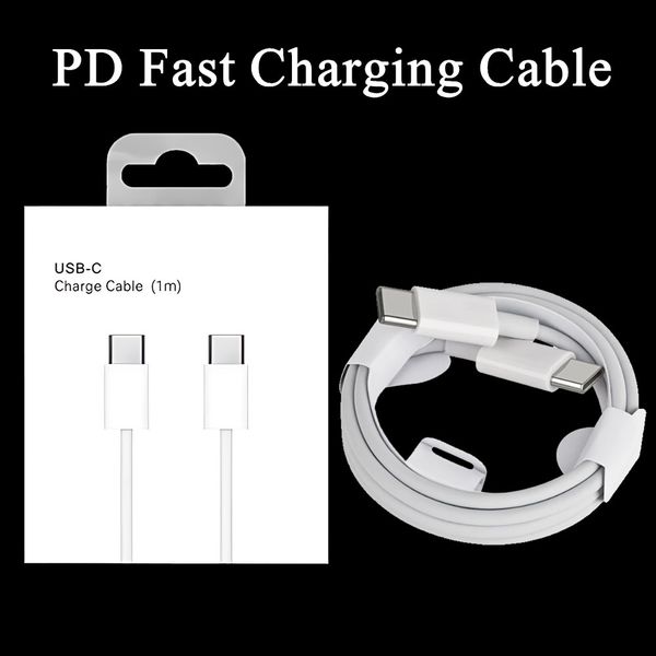 

1m 3ft 2m 6ft usb c to type c to l cables pd fast charging cable for samsung data charging cord phone charger cables with retail box