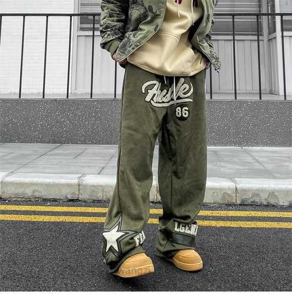 

minustwo pants emo vintage streetwear cargo y2k fairy grunge straight sweatpants wide leg trousers alt hip hop clothes 2 juqx, Black