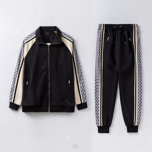 

designers clothes designer men's tracksuits sweatshirt set casual men's sports suit fashion women hooded two piece sets jacket pan, Gray