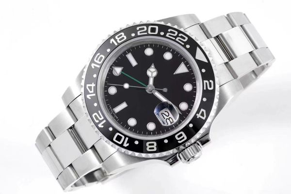 

men's watch luxury 3186 original super movement dial 40mm fully automatic wind-up 904l silver stainless steel case sapphire mirror supe, Slivery;brown