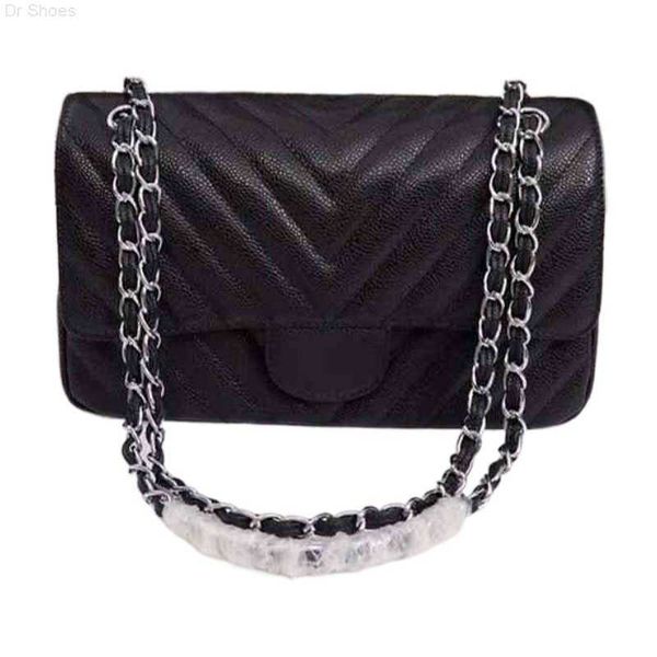 

5a classic flap designers brand bag caviar grain cowhide leather fashion handbag women's wallet golden chain shoulder bags cross body d