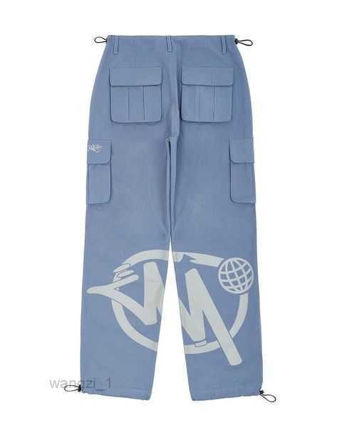 

pants gothic print loose fashion street wear multipocket cargo y2k hip hop 6 0y8p, Black