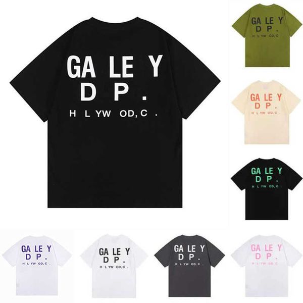 

2023 tees galleryse t shirt depts mens polos women designer tshirt galleryes sweatshirt cottons man s casual shirts luxurys clothing clothes, White;black