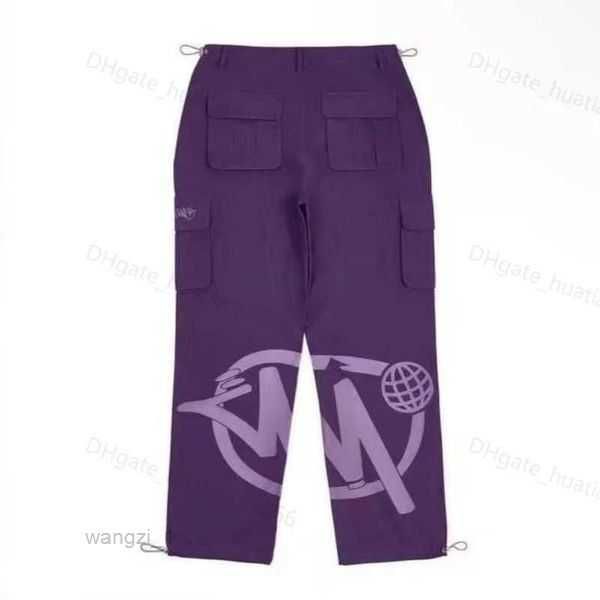 

pants cargo minus two loose punk rock straight wide leg trouser streetwear y2k pant retro street trend overalls plus size 5 2x5q, Black