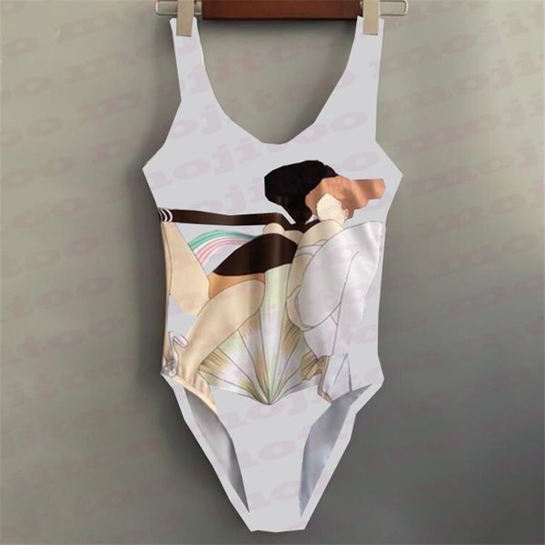 

womens swimwear girls bathing suit summer fashion swimsuit beach bikinis set letter pattern women bodysuit swim clothing, Black