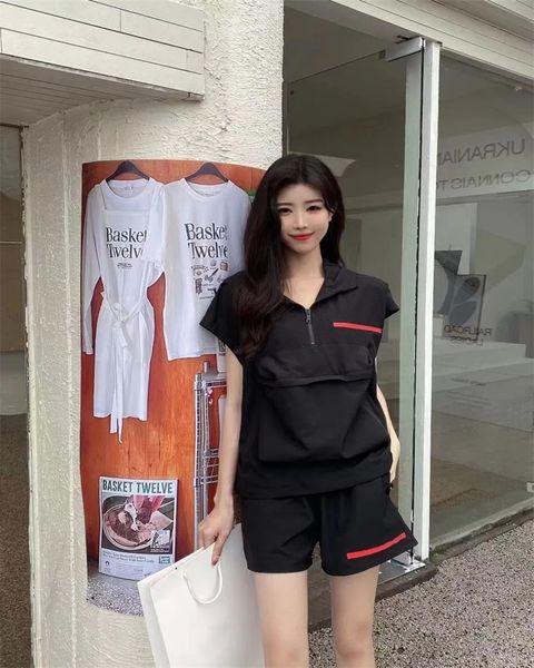 

quality womens tracksuits fashions sports hoodie two pieces shorts suits designers letter spring autumn clothes sets sml, White