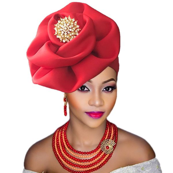 

african women turban caps fashion gele headwraps for nigerian women, Blue;gray