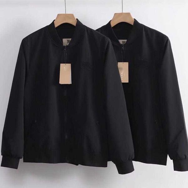 

business casual mens jackets burby designer jacket tb warhorse embroidered cardigan coat man windbreaker slim fitting jacket, Black;brown