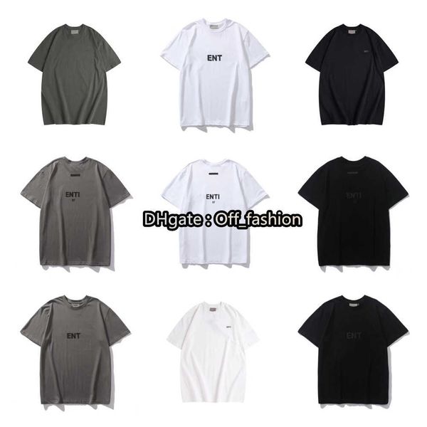 

ess fashion tshirts crew neck casual t-shirts men women leisure style summer short sleeve letter shirts xl  m s, White;black