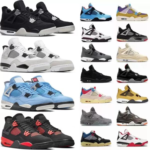 

price 2022 basketball shoes 4 4s military black red thunder sail noir cat white oreo university blue lighing fire jumpman sports