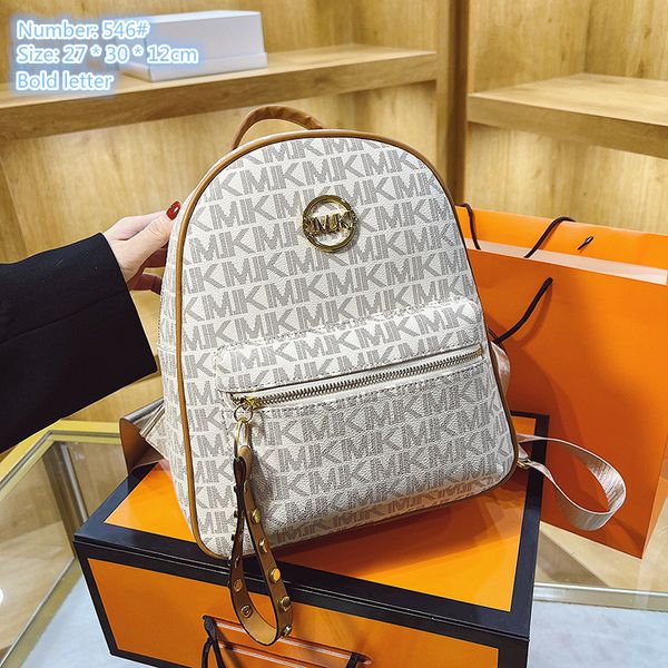 

factory wholesale ladies shoulder bag 4 colors street pop rivet backpack simple western letters fashion handbag contrast leather travel back