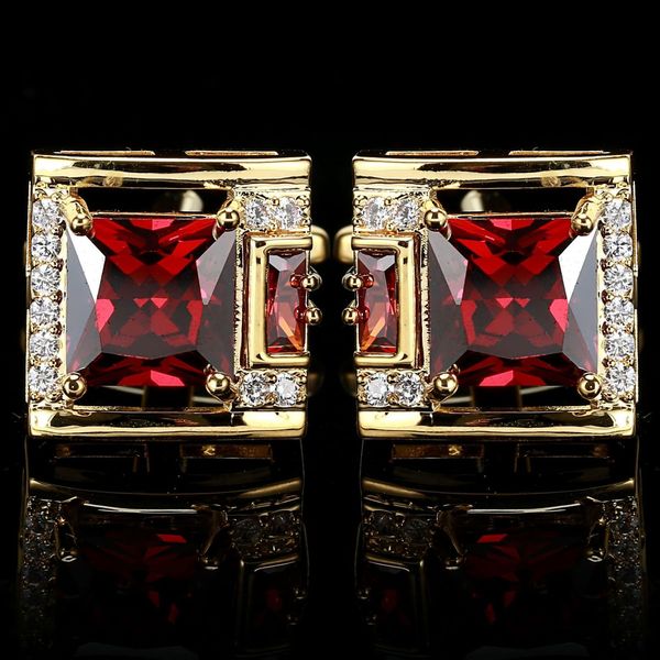 

cuff links tough square zircon stone cufflinks for man luxury shirt suit cufflinks black stone cufflinks gift accesories for man 230428, Silver
