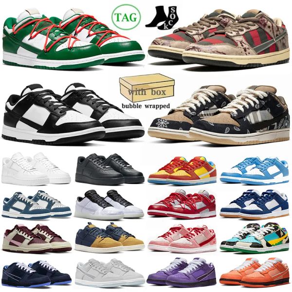 

price with original box running outdoor shoes men women low panda why so sad pink freddy krueger orange blue lobster purple ae86