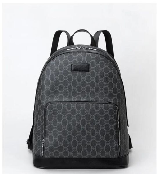 

new designer men's and women's backpack leather feel high-end backpack large capacity solid color versatile