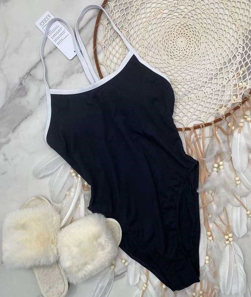 

designer bikini swimsuit summer brazilian sport solid one pieces swimsuit white black designer swimwear women push up monokini 2023 bathing