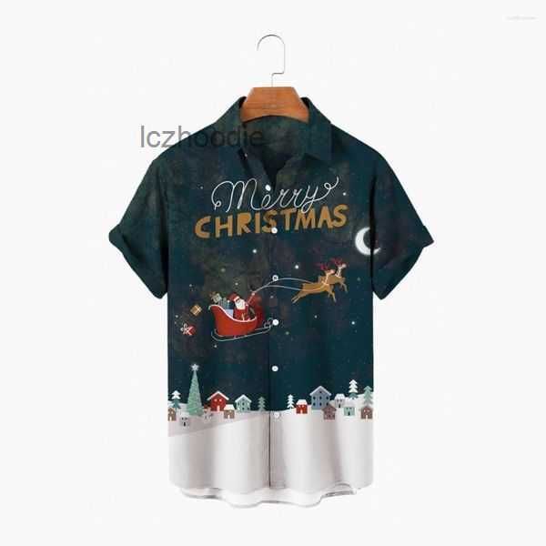 

men's casual shirts short sleeve button down loose santa hawaiian beach vacation ethnic in 3 q2r6, White;black