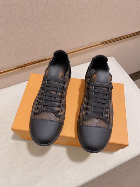 

fashion men designer shoes brown black letter printed streetwear outdoor luxury mens casual shoes