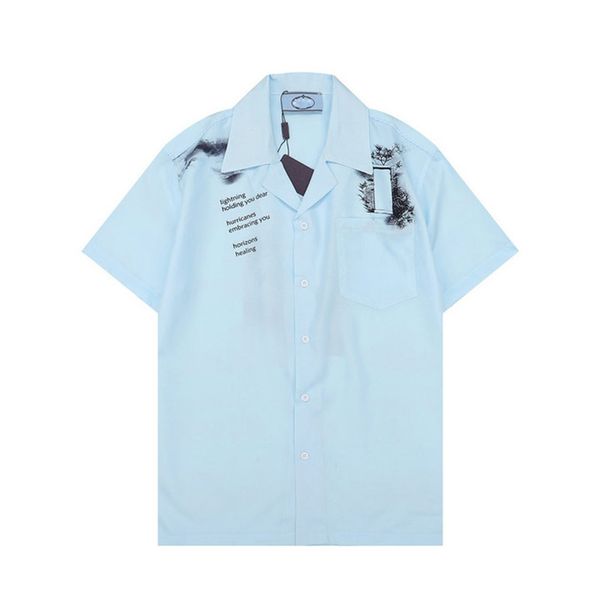 

men's casual beach shirts men summer short sleeve silk bowling shirt man cardigan blouse fashion hawaii floral print luxury designer dr, White;black