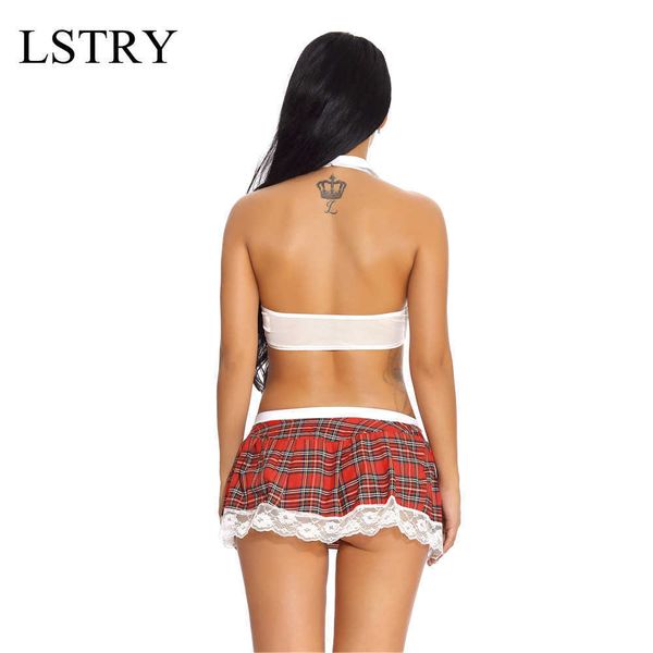 

set student cosplay costumes perspective lingerie underwear classical lace outfit dress for women new school girl uniform 230426, Red;black