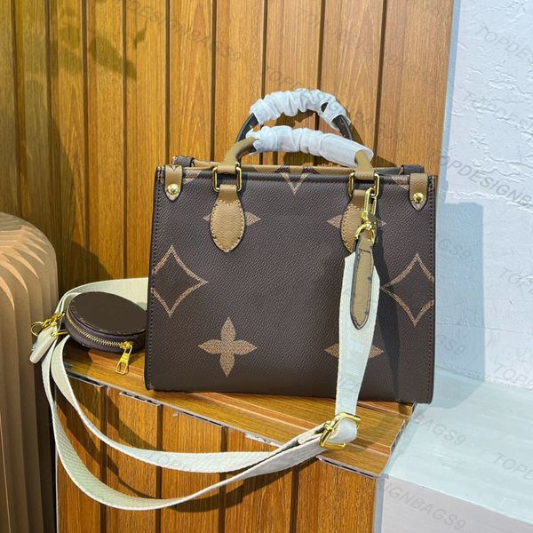 

mens womens designer bag fashion tote bag with strap mini medium shopping bags luxurys handbag classic onthego totes bags