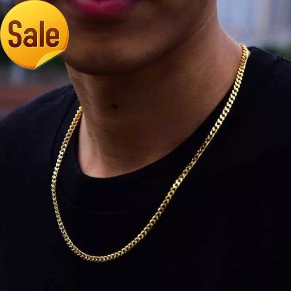 

new gold silver miami cuban link chain mens necklaces hip hop gold chain necklaces jewelry
