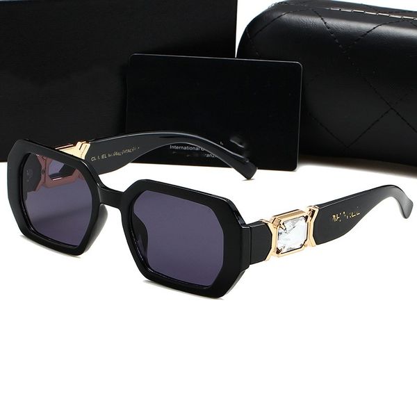 

luxury brand channel slim sunglasses square trendy women's sunscreen versatile foreign temperament polarized uv proof strong light ultr, White;black