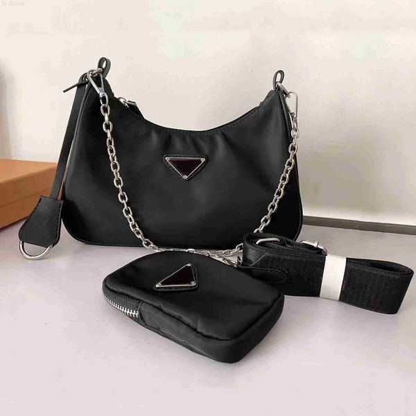 

fashion nylon woman luxurys men designers bags lady crossbody tote hobo shoulder purses handbags bag wallet 2 piece set