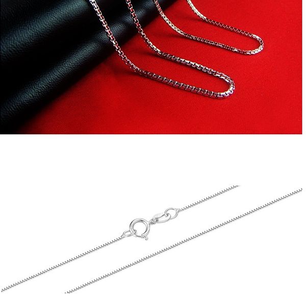 

5pcs/lot 925 sterling silver necklace chains for diy craft jewelry gift 16inch by903