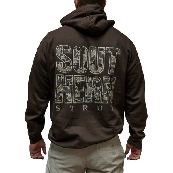 

2023 new design southern camo hoodie, Black;brown