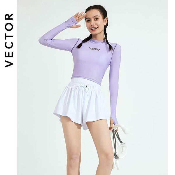 

set vector snorkeling surfing swimwear for women twopiece separates swimsuit female longsleeved sunscreen upf 50+ bathing suits