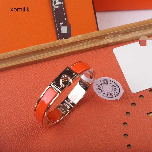 

hermm gift bracelets shop original new h lock enamel taigang men and women couple colorle ity 6yq0, Black