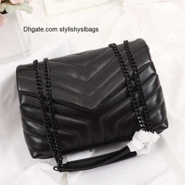 

totes 5a designer luxury handbags women's bag purses square shoulder loulou bags high real leather quality large-capacity quilted messe