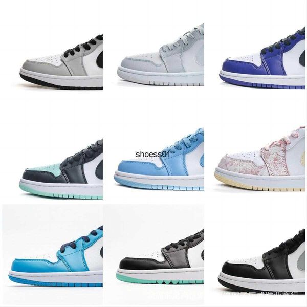 

aj low pure original basketball shoes dunks black red toe university blue barb lightning panda high version men's and women's cric