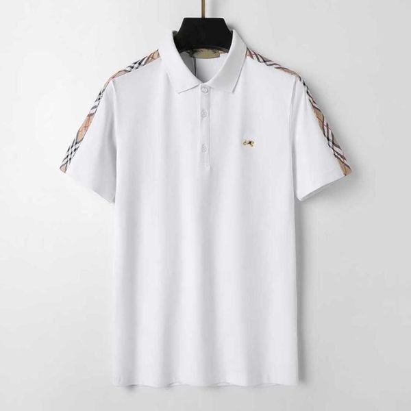 

summer vercace versage mens polo shirt designer man fashion horse t shirts casual men golf polos shirt embroidery high street trend tee asia, White;black
