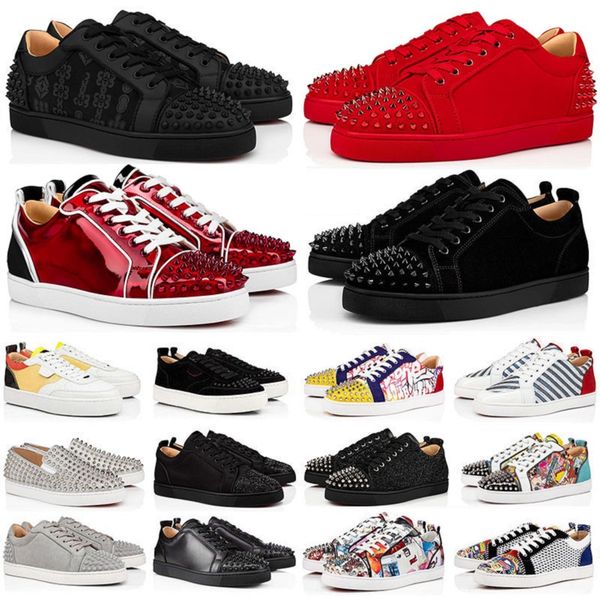 

designer mens low dress shoes sneakers fashion black white camo green glitter grey pink leather suede women mens spikes new trainers sports